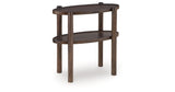 Wiattbury Gray Brown Accent Table by Ashley at Eve Furniture