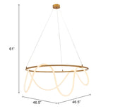 Wiber Brass Ceiling Lamp by Zuomod at Eve Furniture