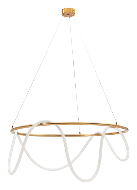 Wiber Brass Ceiling Lamp by Zuomod at Eve Furniture