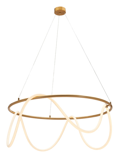 Wiber Brass Ceiling Lamp by Zuomod at Eve Furniture