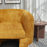 Wichita Gold Chenille Lounge Chair by Ashcroft Furniture at Eve Furniture
