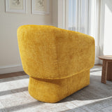 Wichita Gold Chenille Lounge Chair by Ashcroft Furniture at Eve Furniture