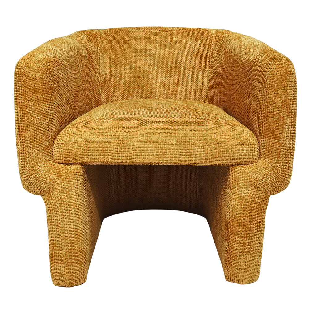 Wichita Gold Chenille Lounge Chair by Ashcroft Furniture at Eve Furniture