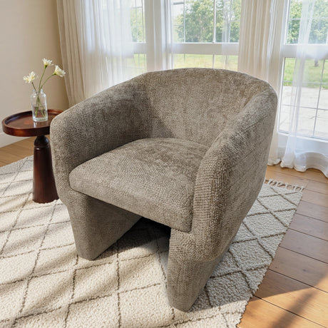 Wichita Light Brown Chenille Lounge Chair by Ashcroft Furniture at Eve Furniture