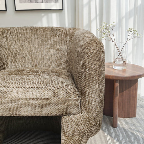 Wichita Light Brown Chenille Lounge Chair by Ashcroft Furniture at Eve Furniture