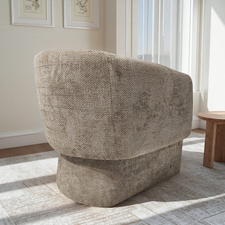 Wichita Light Brown Chenille Lounge Chair by Ashcroft Furniture at Eve Furniture