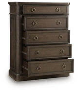 Wickenger Dark Brown Chest of Drawers by Ashley at Eve Furniture