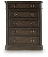 Wickenger Dark Brown Chest of Drawers by Ashley at Eve Furniture