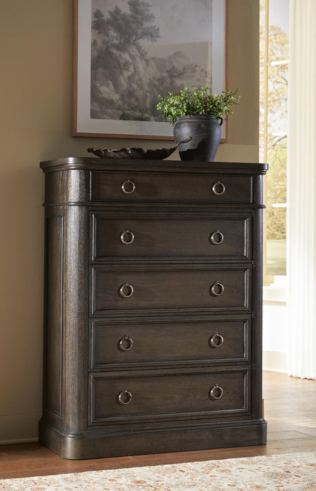 Wickenger Dark Brown Chest of Drawers by Ashley at Eve Furniture