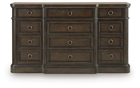 Wickenger Dark Brown Dresser by Ashley at Eve Furniture