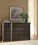 Wickenger Dark Brown Dresser by Ashley at Eve Furniture