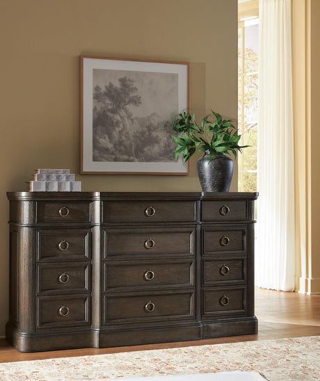 Wickenger Dark Brown Dresser by Ashley at Eve Furniture