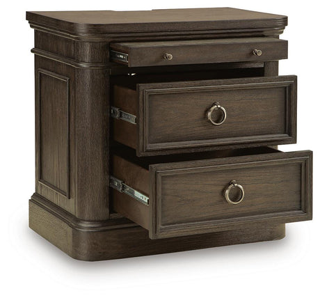 Wickenger Dark Brown Nightstand by Ashley at Eve Furniture
