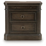 Wickenger Dark Brown Nightstand by Ashley at Eve Furniture