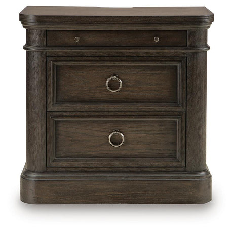 Wickenger Dark Brown Nightstand by Ashley at Eve Furniture