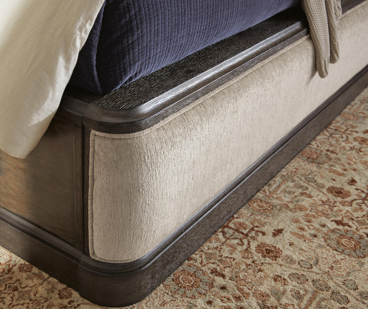 Wickenger Dark Brown Queen Upholstered Panel Bed by Ashley at Eve Furniture