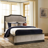 Wickenger Dark Brown Queen Upholstered Panel Bed by Ashley at Eve Furniture