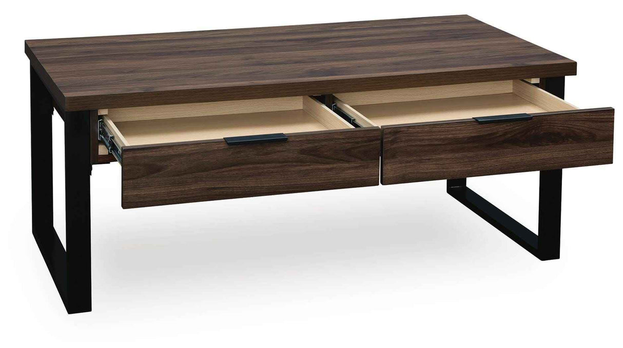 Wickman Falls Dark Brown Coffee Table by Ashley at Eve Furniture