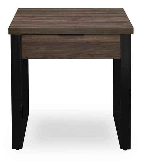Wickman Falls Dark Brown End Table by Ashley at Eve Furniture