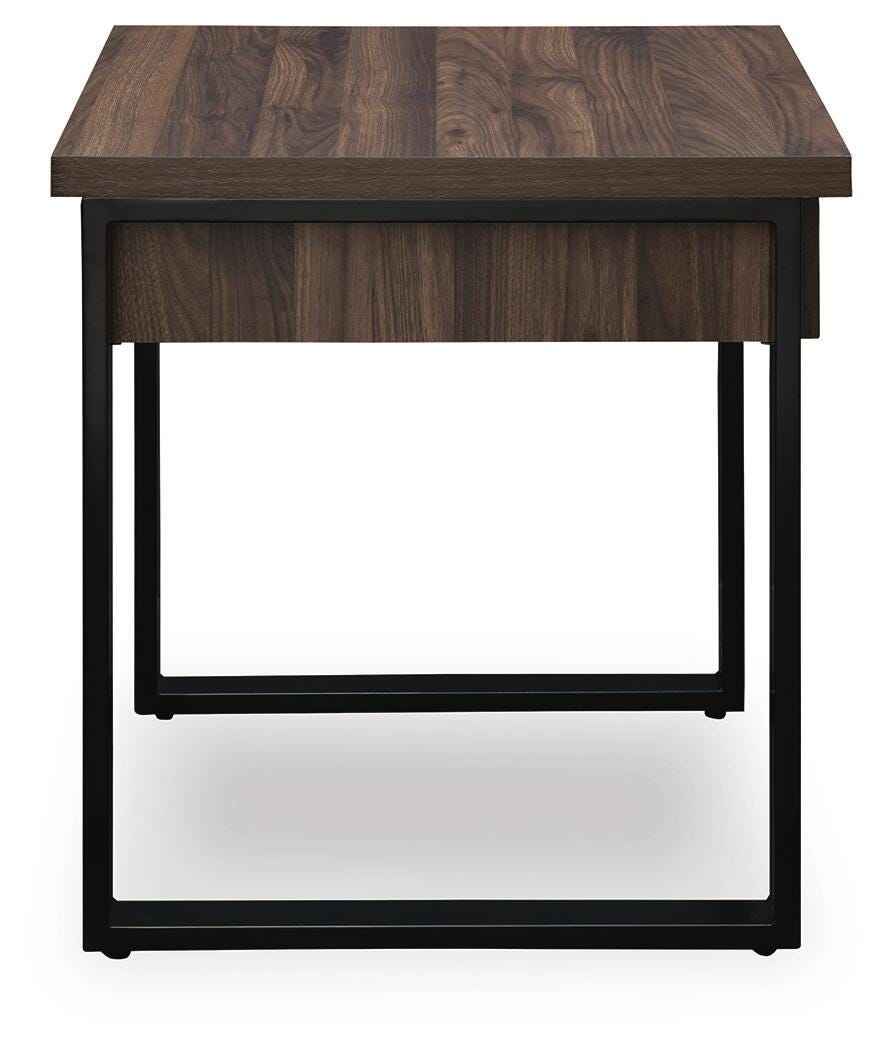 Wickman Falls Dark Brown End Table by Ashley at Eve Furniture