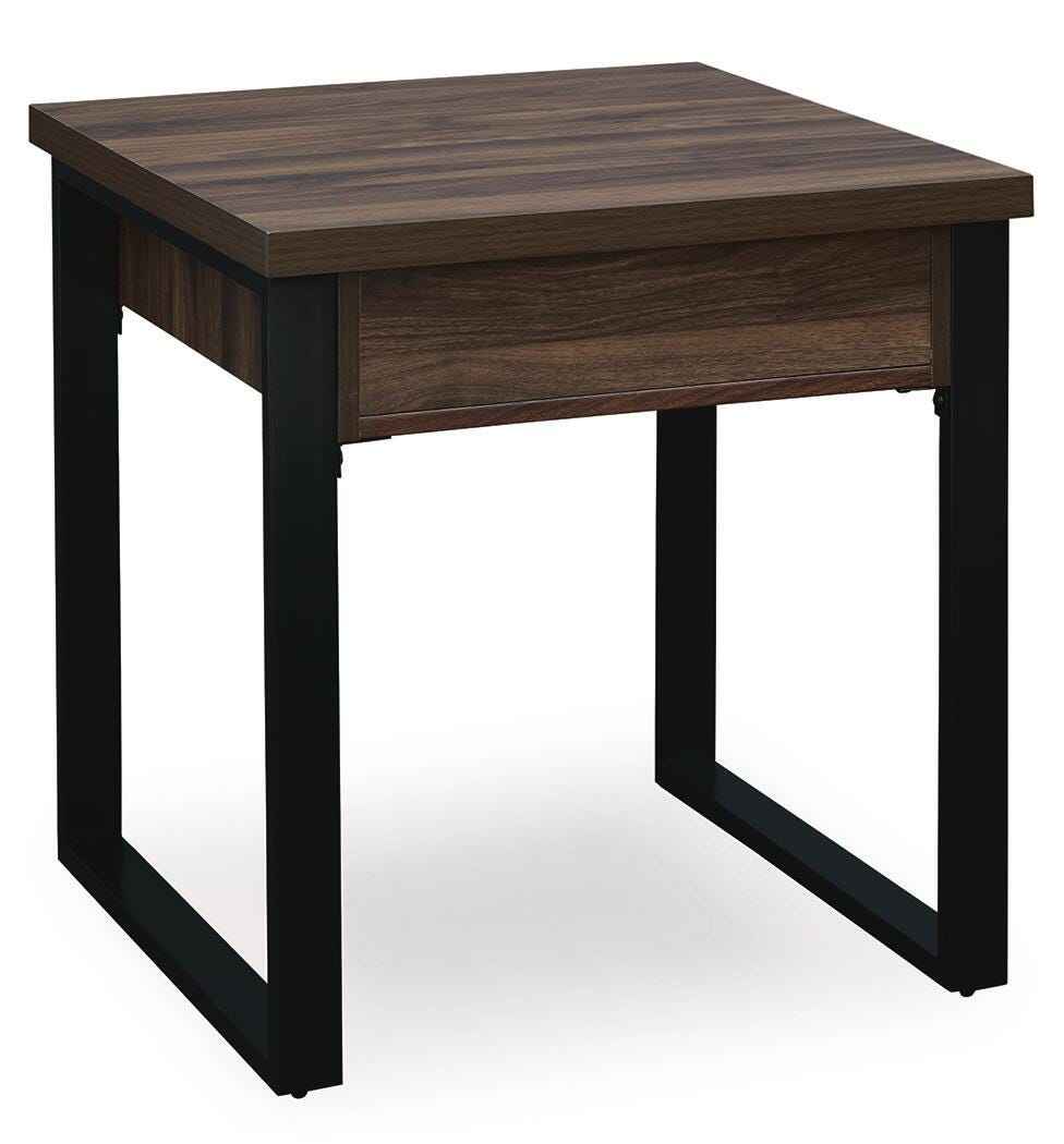 Wickman Falls Dark Brown End Table by Ashley at Eve Furniture