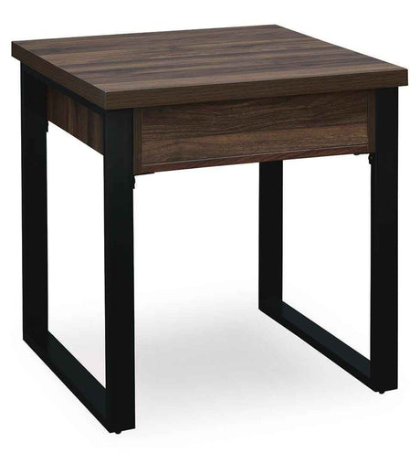 Wickman Falls Dark Brown End Table by Ashley at Eve Furniture