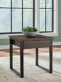 Wickman Falls Dark Brown End Table by Ashley at Eve Furniture
