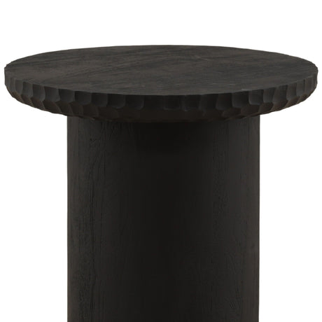 Wilber Side Table, Black by Dovetail at Eve Furniture