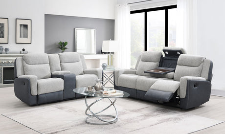 Wilbert Grey 3-Piece Reclining Living Room Set by New Era Innovations at Eve Furniture