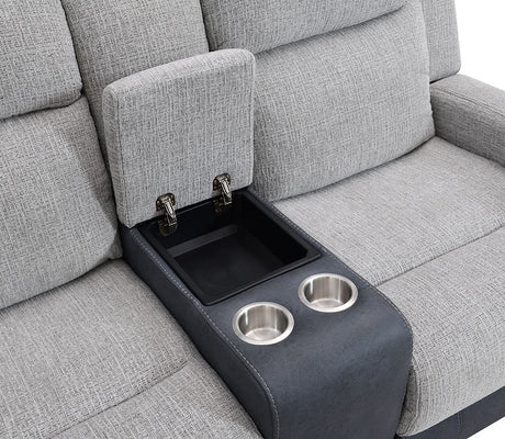 Wilbert Grey 3-Piece Reclining Living Room Set by New Era Innovations at Eve Furniture