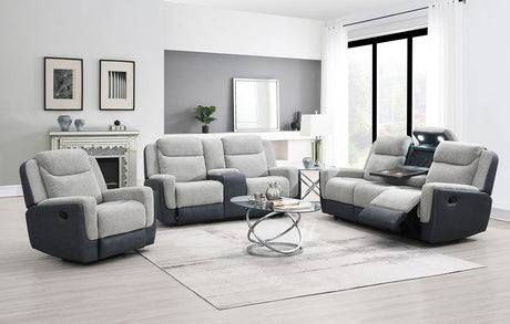 Wilbert Grey 3-Piece Reclining Living Room Set by New Era Innovations at Eve Furniture