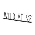 Wild at Heart 24L x 1W Black Metal Sign by Mercana at Eve Furniture