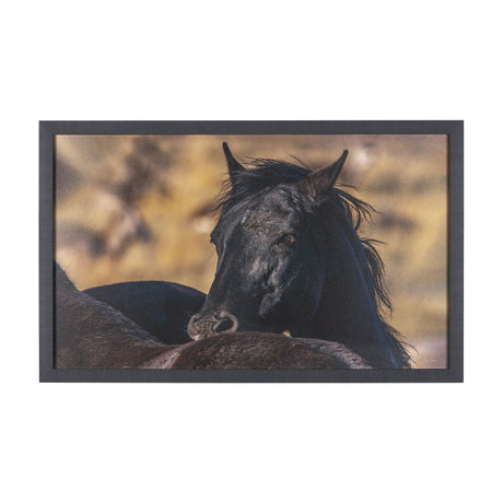 Wild Horses by Gary Blatter a Hand Embellished Textured Framed Photo Art Print by Mercana at Eve Furniture