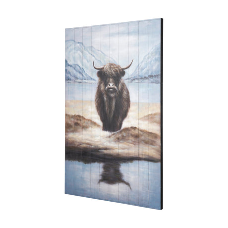 Wild Ox Painting on Wood by Mercana at Eve Furniture