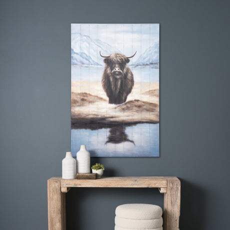 Wild Ox Painting on Wood by Mercana at Eve Furniture
