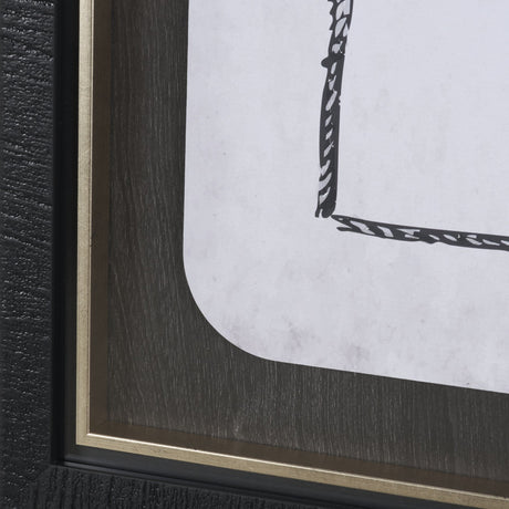 Wild West III by Mercana Studio Hand-Embellished Framed Artwork Matted under Glass by Mercana at Eve Furniture