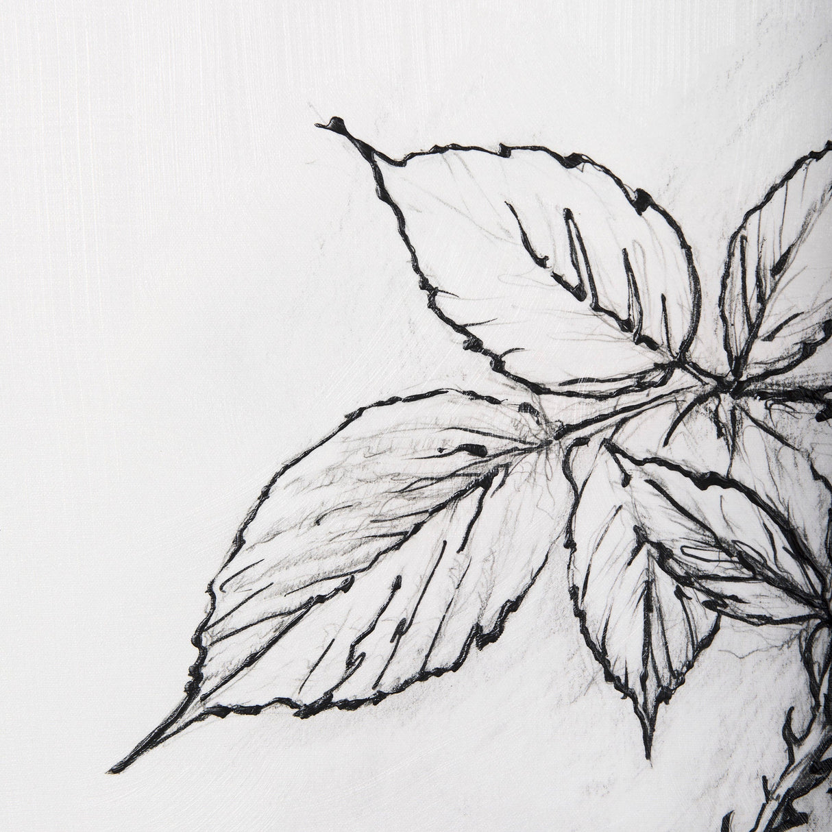 Wildberry Collection Blackberry by Ariana a Hand Embellished Textured Canvas by Mercana at Eve Furniture