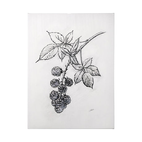 Wildberry Collection Blackberry by Ariana a Hand Embellished Textured Canvas by Mercana at Eve Furniture