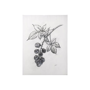 Wildberry Collection Blackberry by Ariana a Hand Embellished Textured Canvas by Mercana at Eve Furniture
