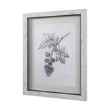 WildBerry Collection Blackberry Mercana Studio Hand Embellished Framed Art Print Matted under Glass by Mercana at Eve Furniture