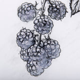 WildBerry Collection Blackberry Mercana Studio Hand Embellished Framed Art Print Matted under Glass by Mercana at Eve Furniture