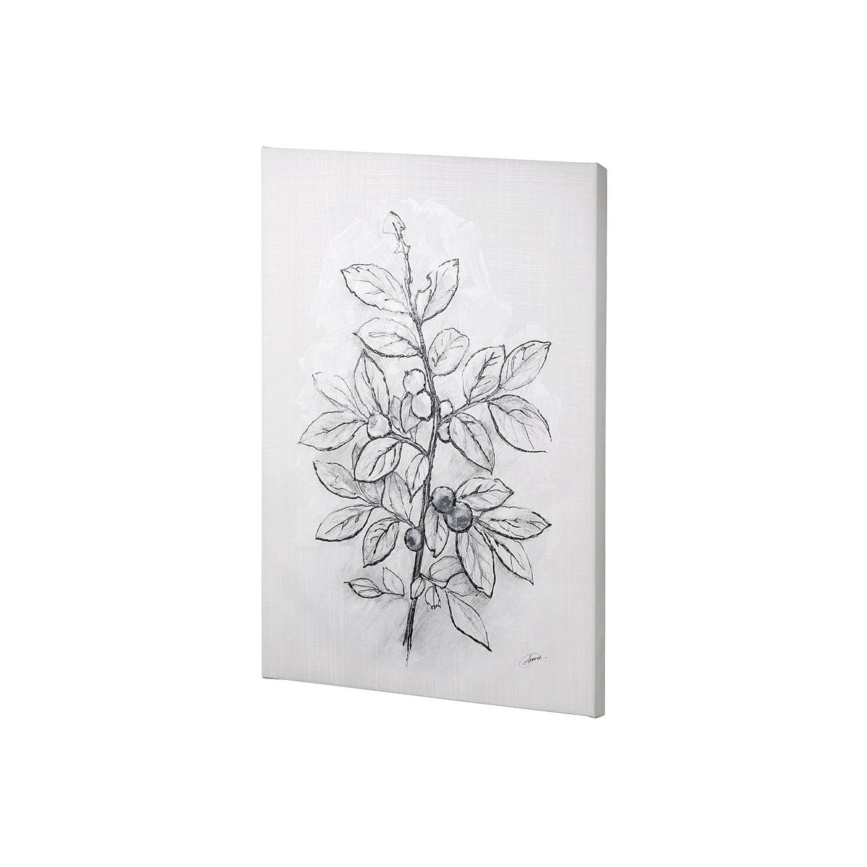 Wildberry Collection Blueberry by Ariana a Hand Embellished Textured Canvas by Mercana at Eve Furniture