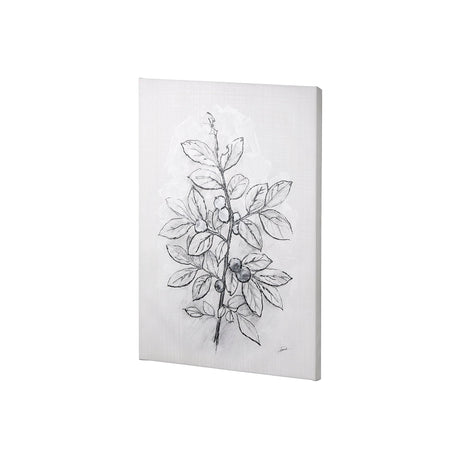Wildberry Collection Blueberry by Ariana a Hand Embellished Textured Canvas by Mercana at Eve Furniture