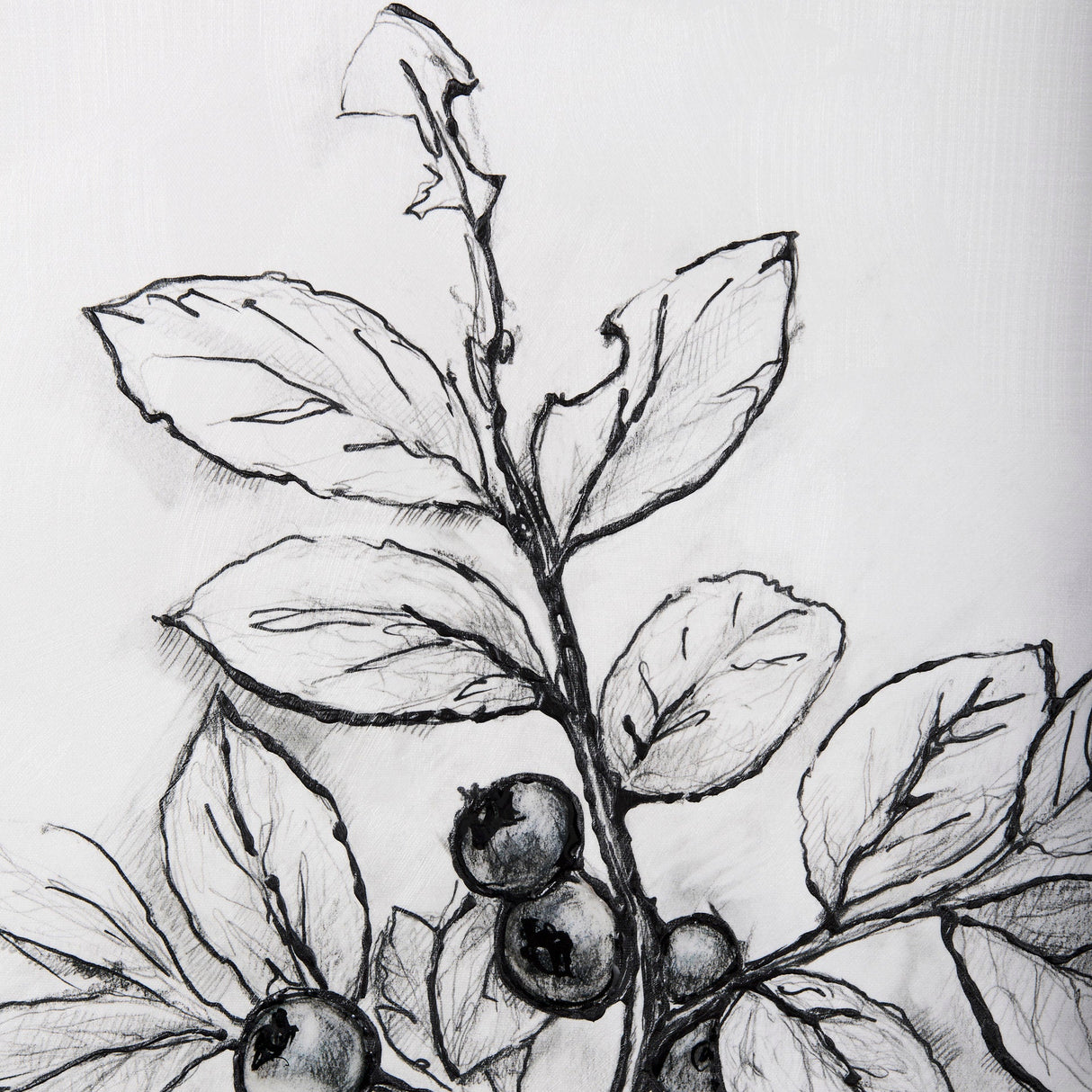 Wildberry Collection Blueberry by Ariana a Hand Embellished Textured Canvas by Mercana at Eve Furniture