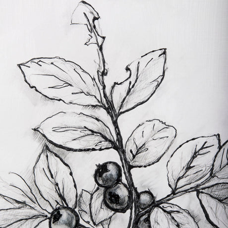 Wildberry Collection Blueberry by Ariana a Hand Embellished Textured Canvas by Mercana at Eve Furniture