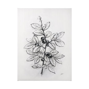 Wildberry Collection Blueberry by Ariana a Hand Embellished Textured Canvas by Mercana at Eve Furniture