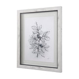 WildBerry Collection Blueberry by Mercana Studio Hand Embellished Framed Art Print Matted under Glas by Mercana at Eve Furniture