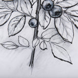 WildBerry Collection Blueberry by Mercana Studio Hand Embellished Framed Art Print Matted under Glas by Mercana at Eve Furniture