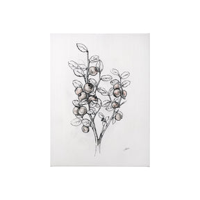 Wildberry Collection Hucklberry by Ariana a Hand Embellished Textured Canvas by Mercana at Eve Furniture