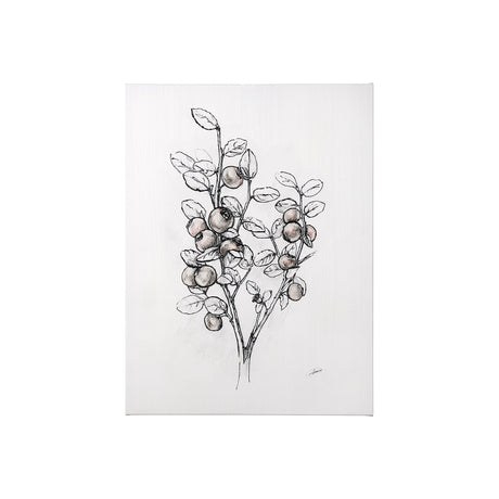 Wildberry Collection Hucklberry by Ariana a Hand Embellished Textured Canvas by Mercana at Eve Furniture